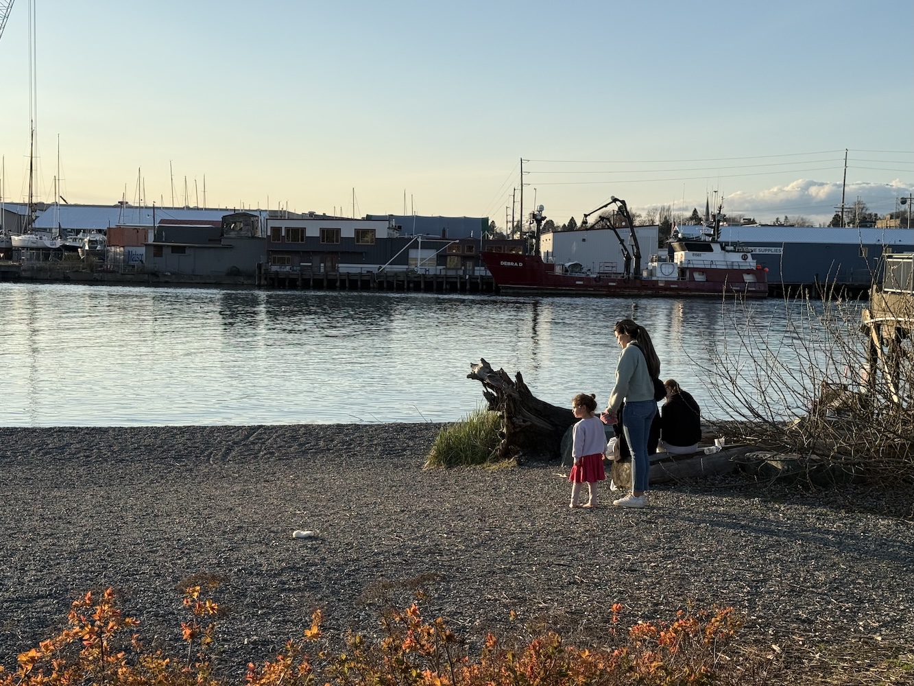 Family enjoying the Bellingham waterfront Family enjoying the Bellingham waterfront